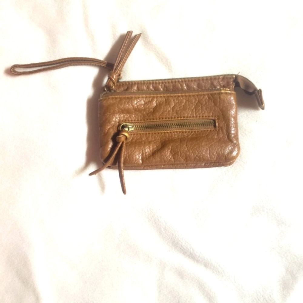 Leather wallet pouch